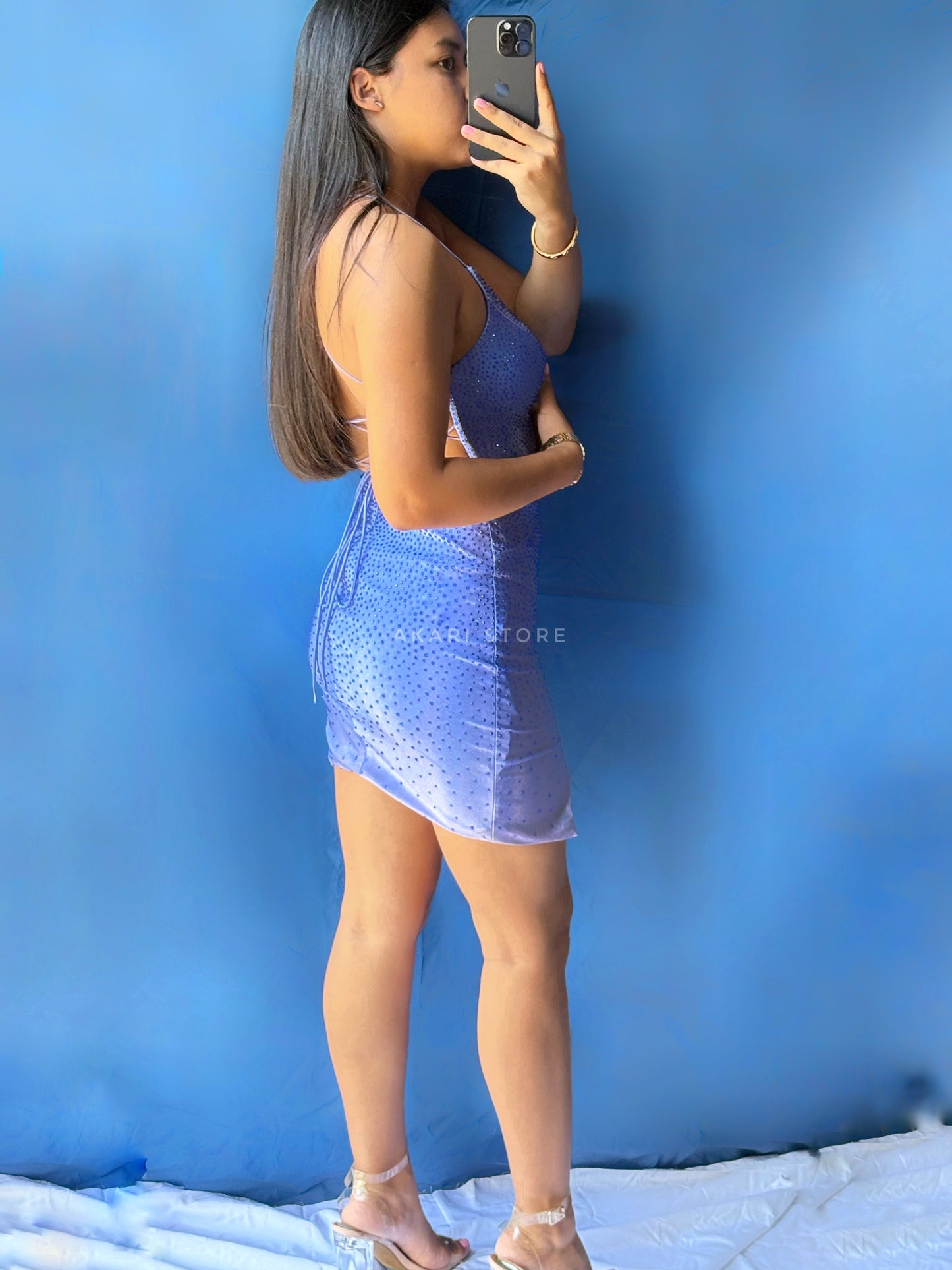 Vestido azul Abby Paris