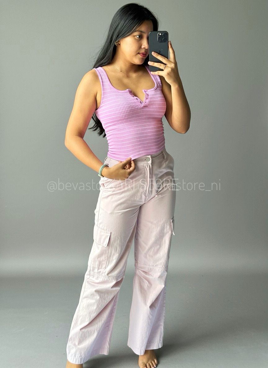 Pantalón Cargo rosa Olivia