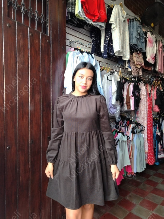 Vestido manga larga