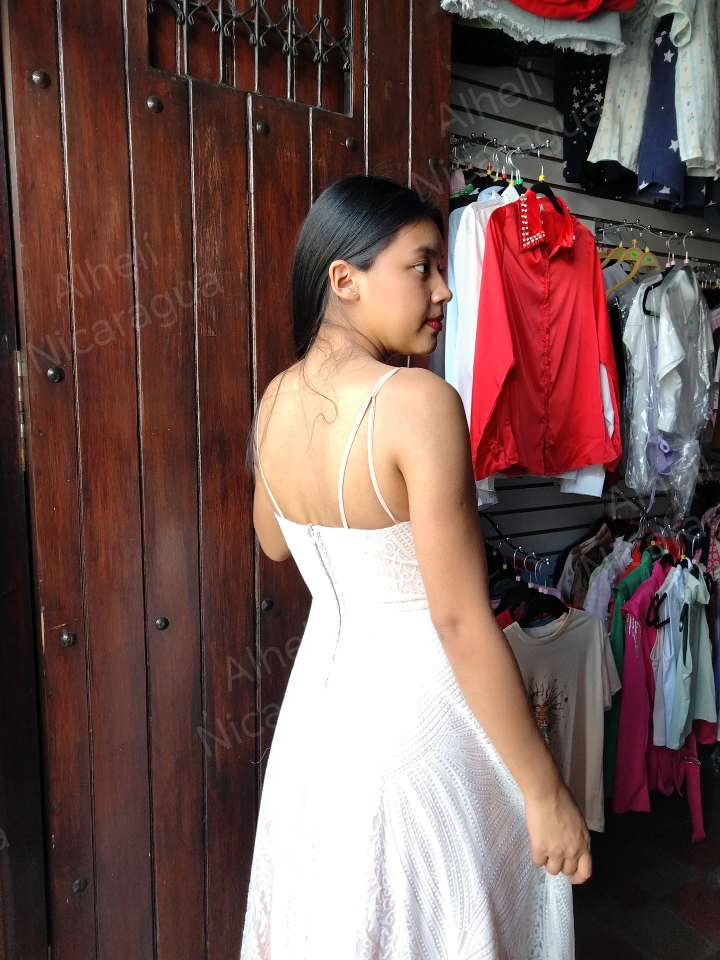 Vestido rosado pastel con perlitas SayYes