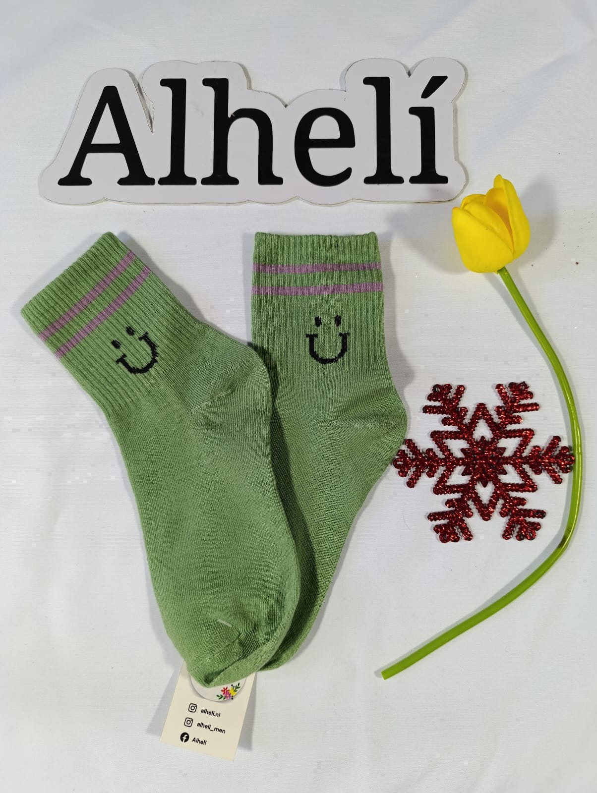 Calcetines de colores y carita