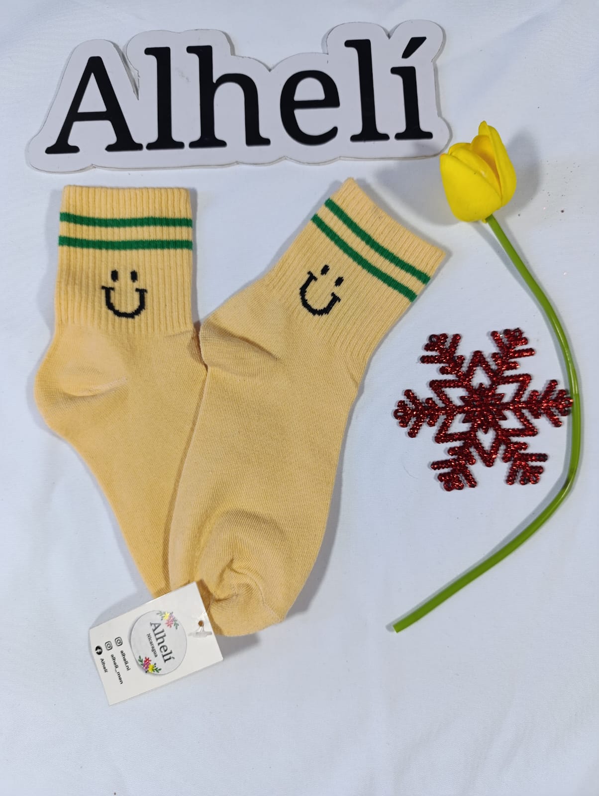 Calcetines de colores y carita