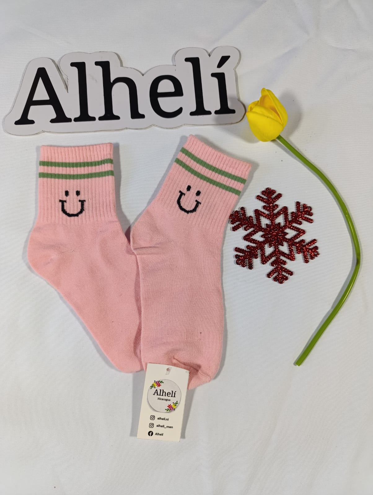 Calcetines de colores y carita