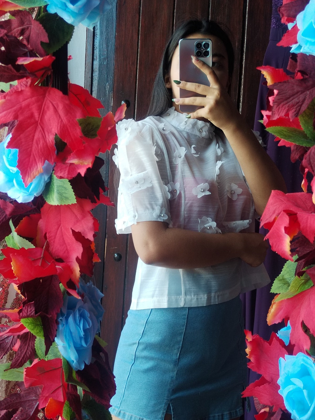 Blusa con flores