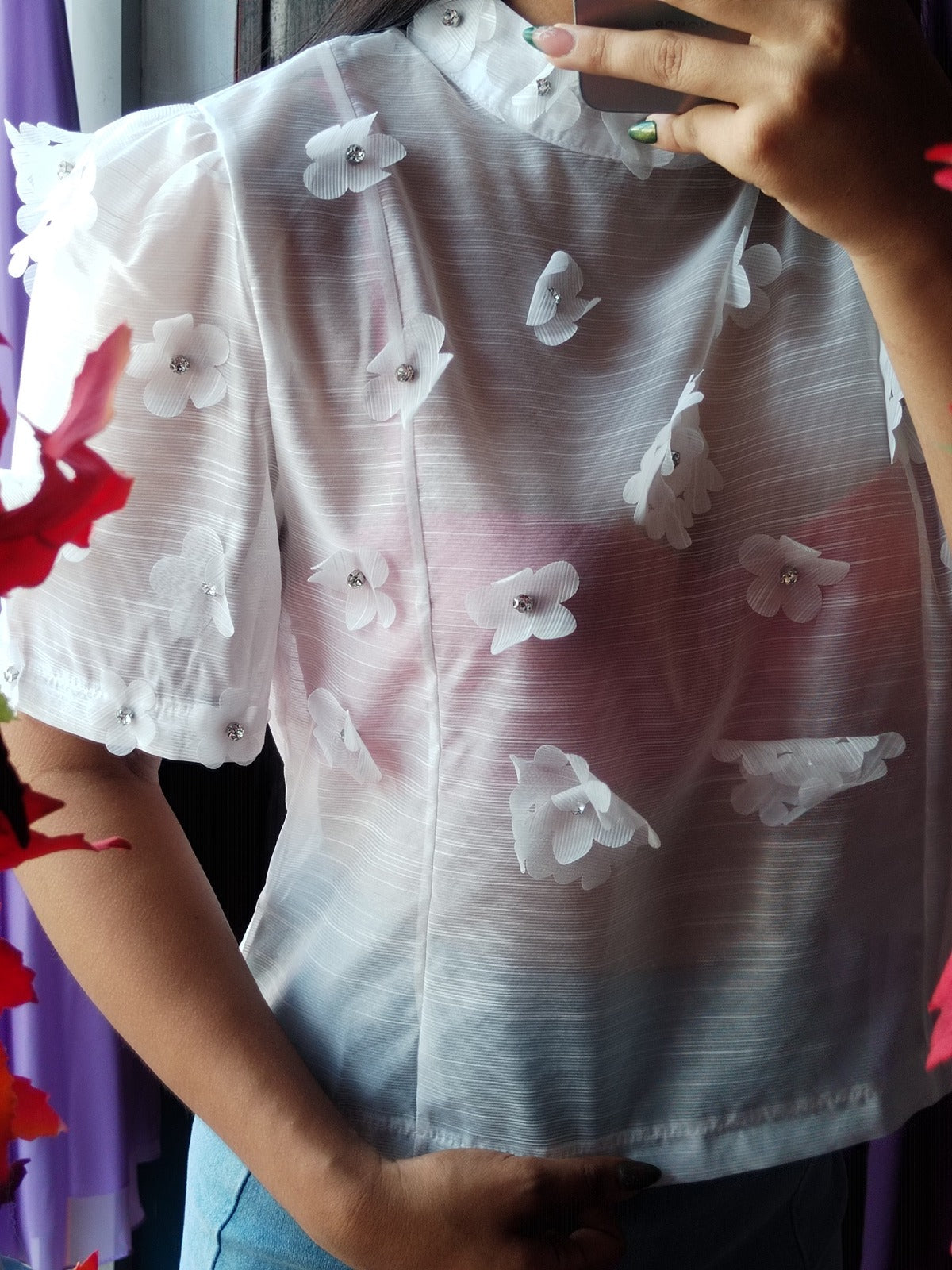 Blusa con flores