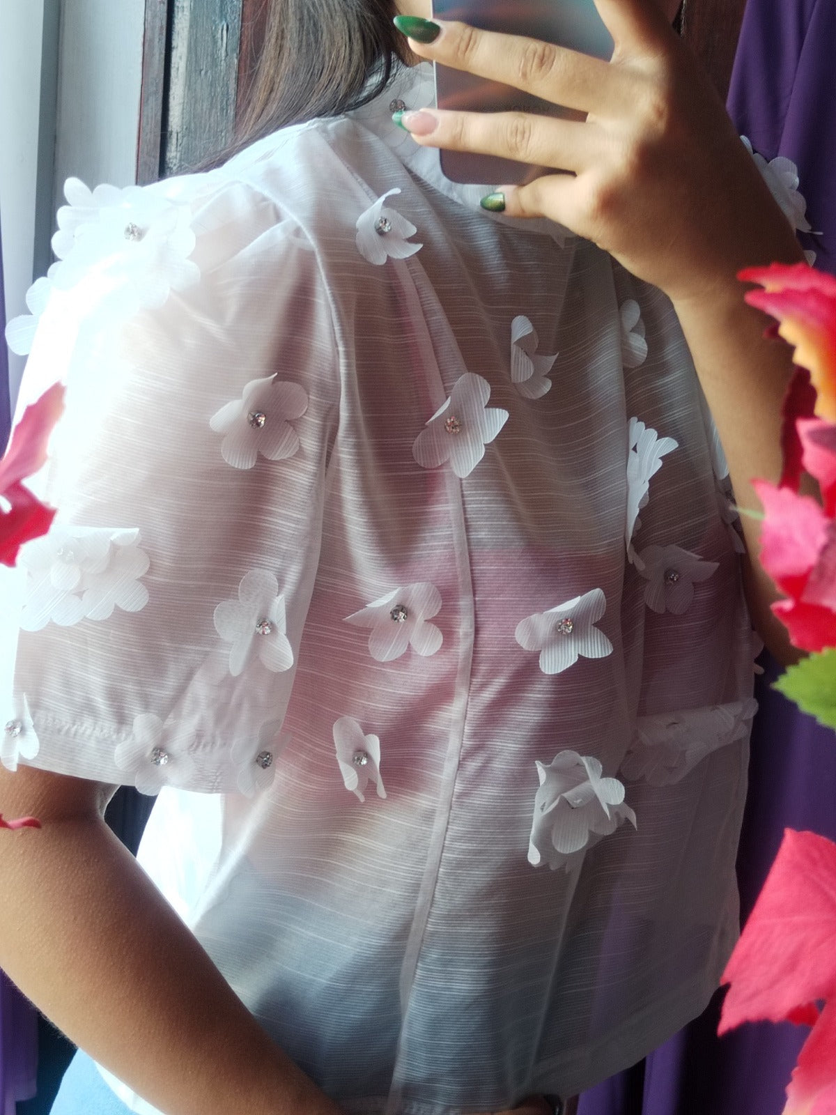 Blusa con flores
