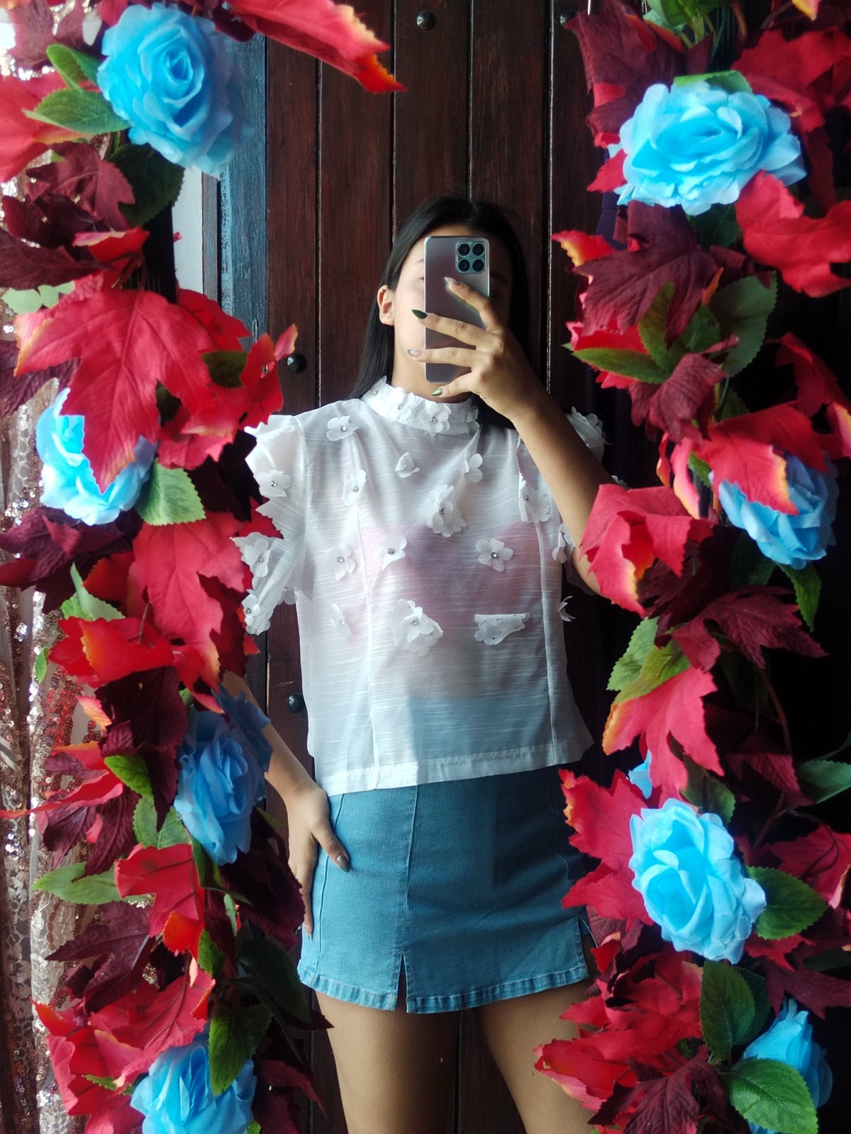Blusa con flores