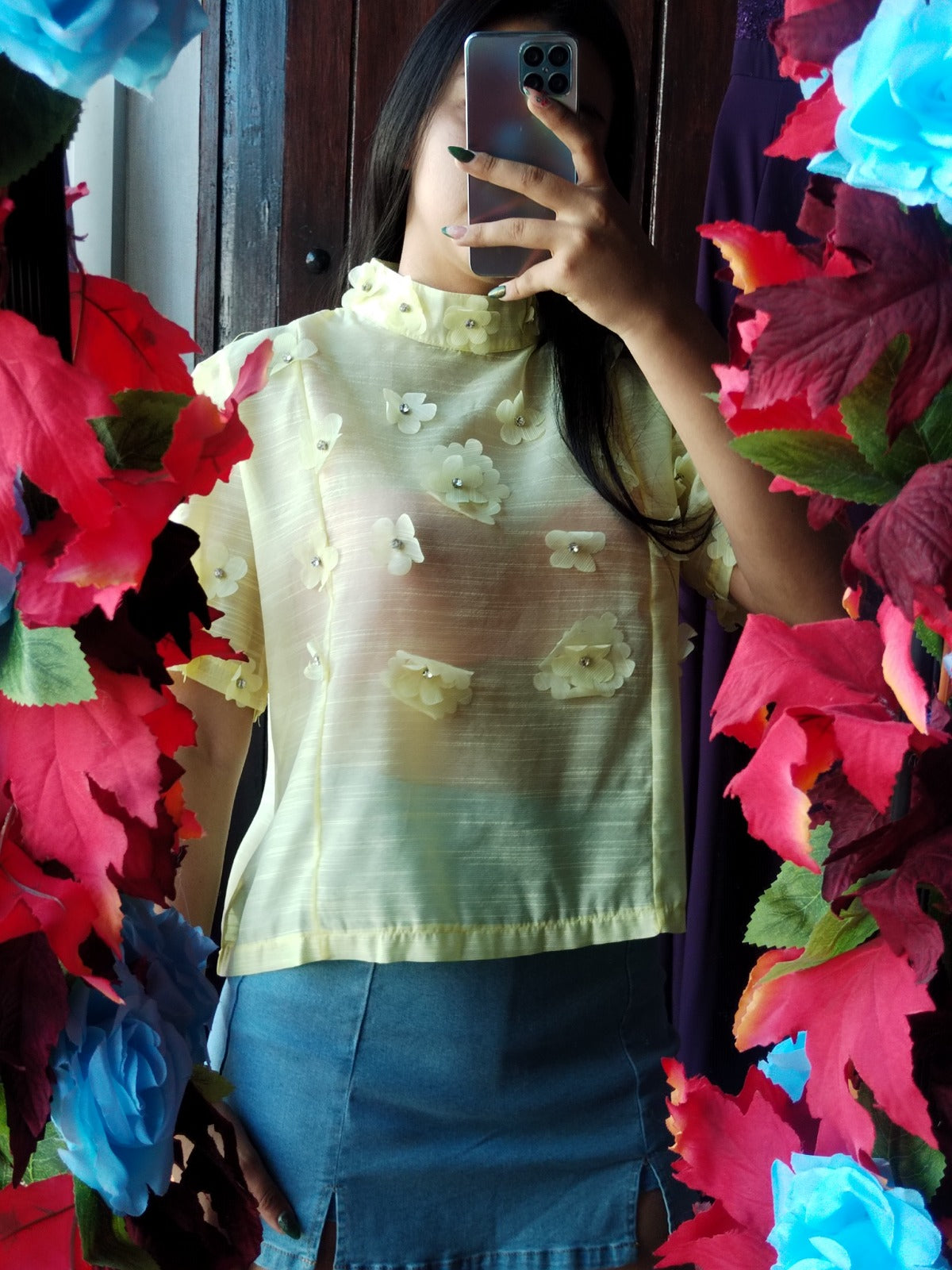 Blusa con flores