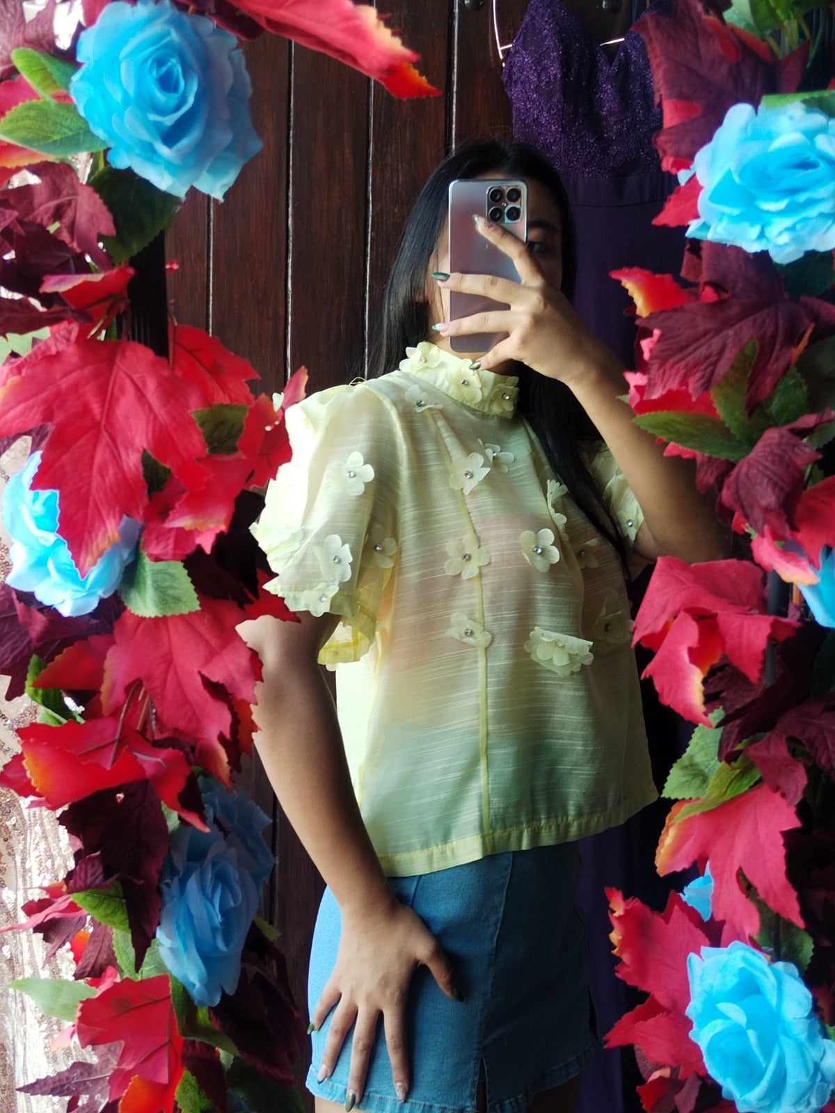 Blusa con flores