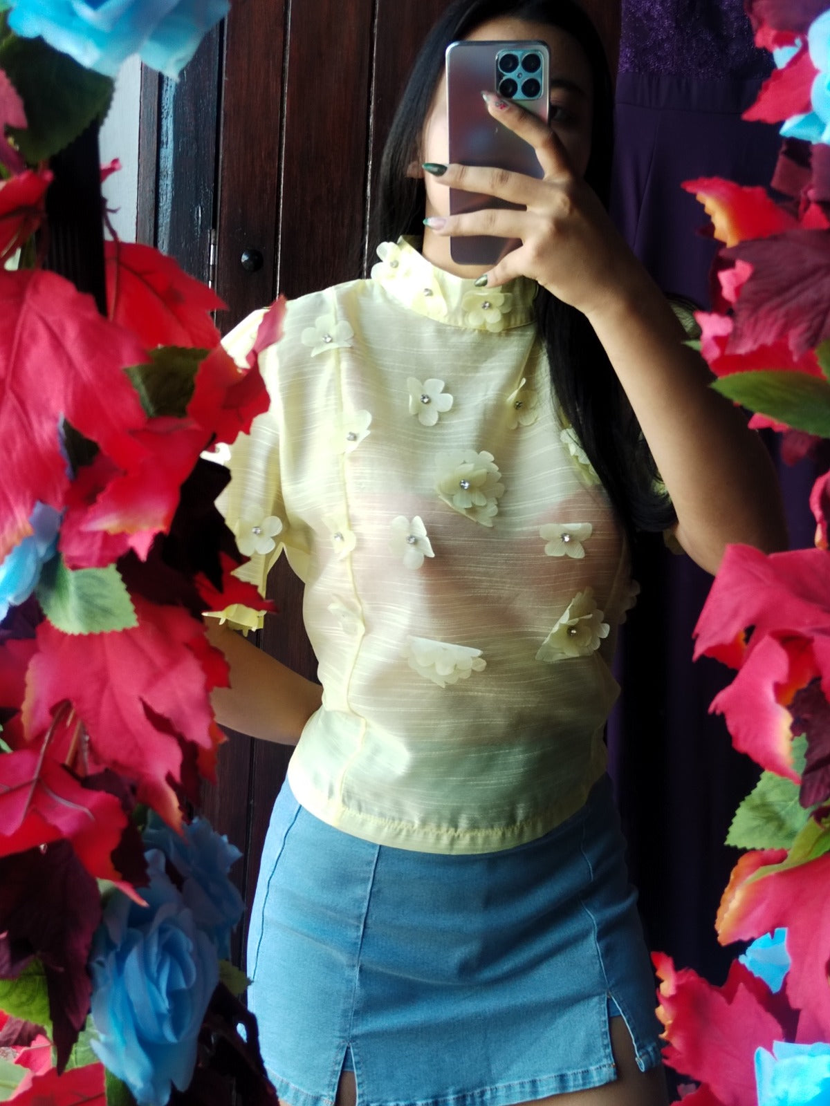 Blusa con flores