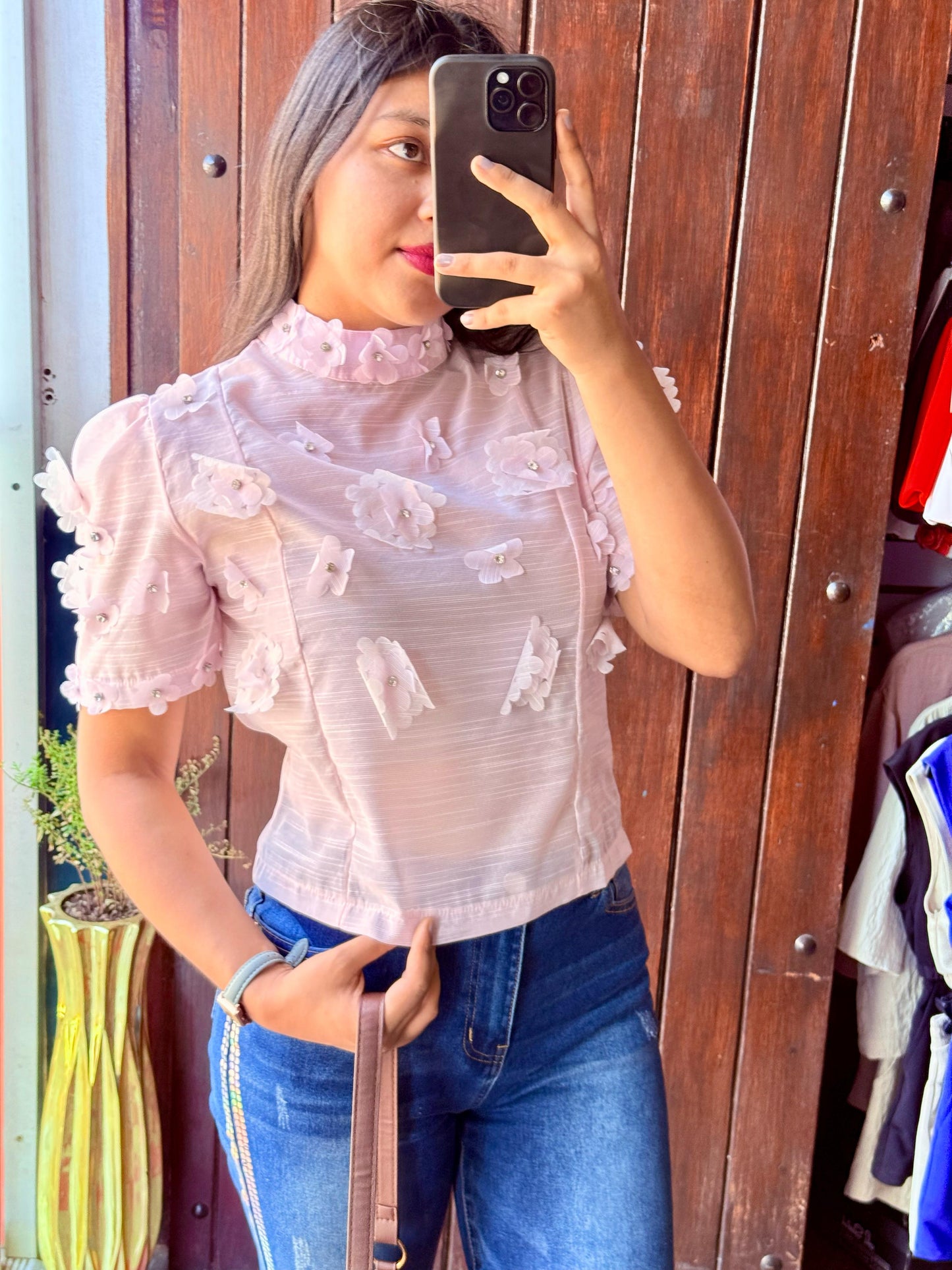 Blusa con flores