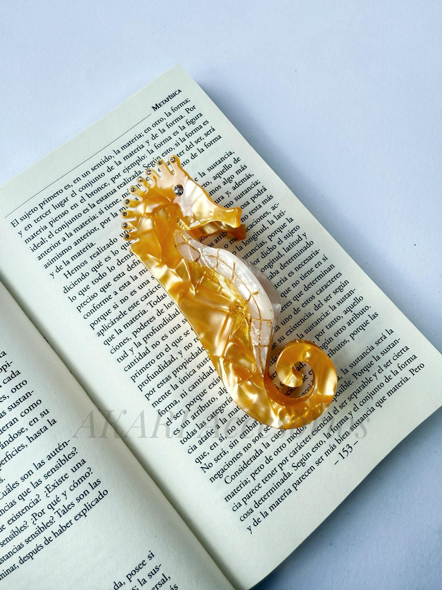 Pinzas de cabello de caballito de mar