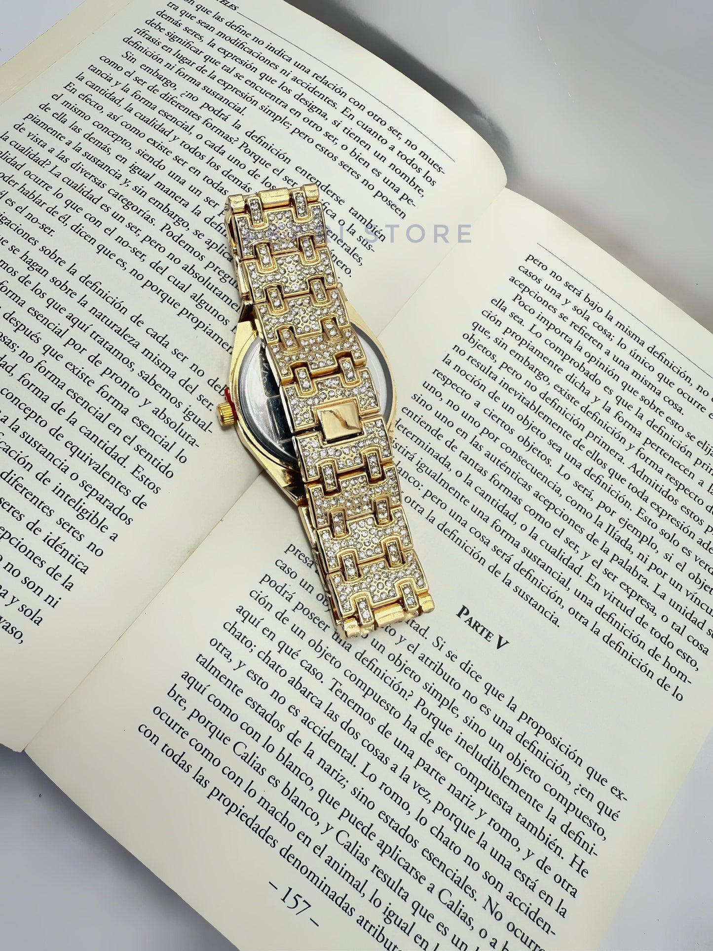 Reloj De  Lujo Con brillos Dorado