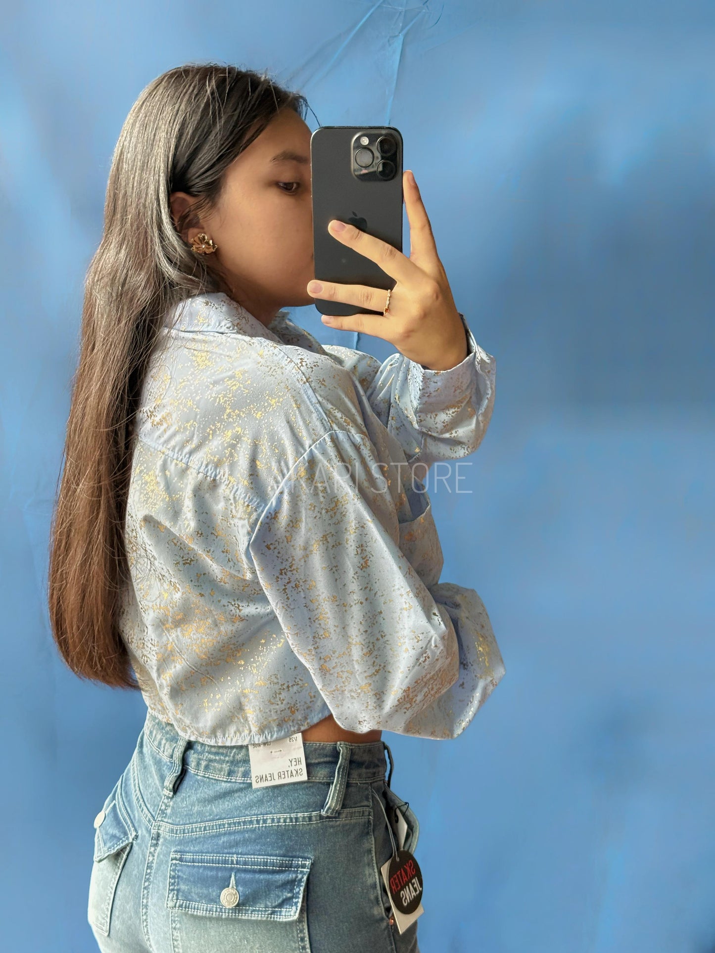 Blusa Manga larga con brillos