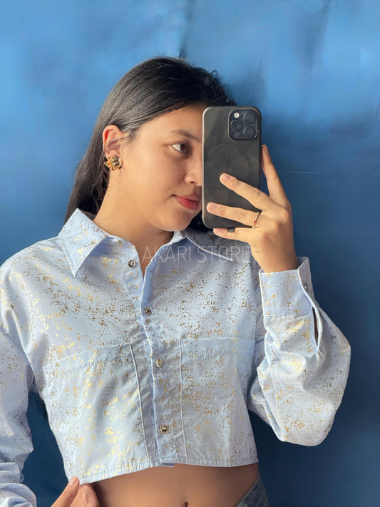 Blusa Manga larga con brillos