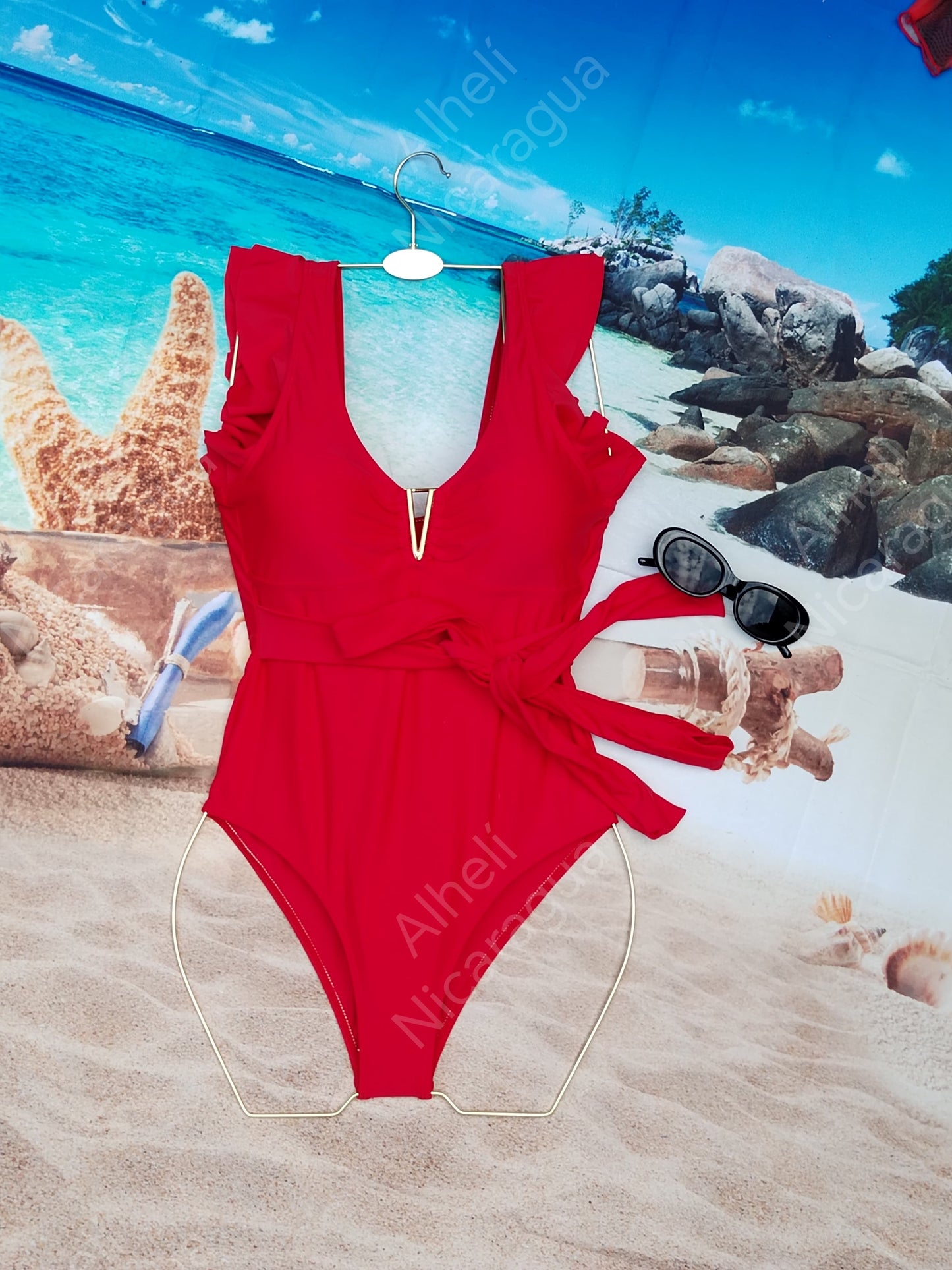 Traje de baño rojo