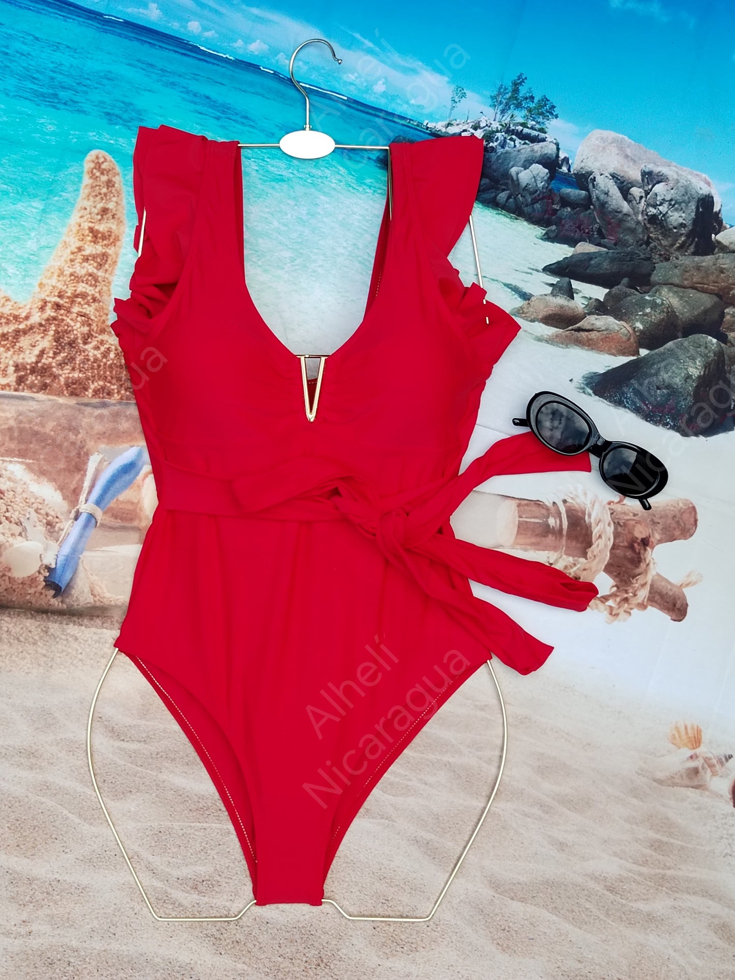 Traje de baño rojo