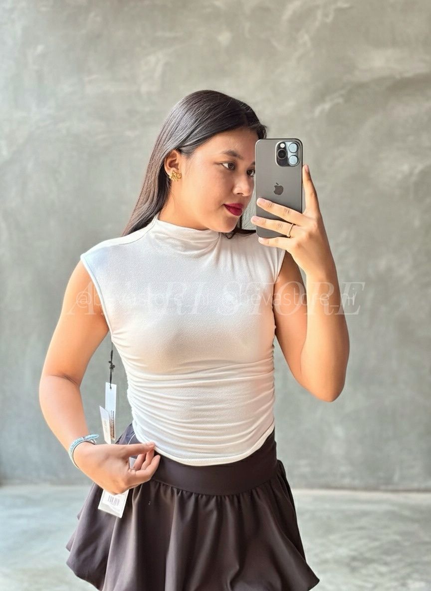 Crop top solido