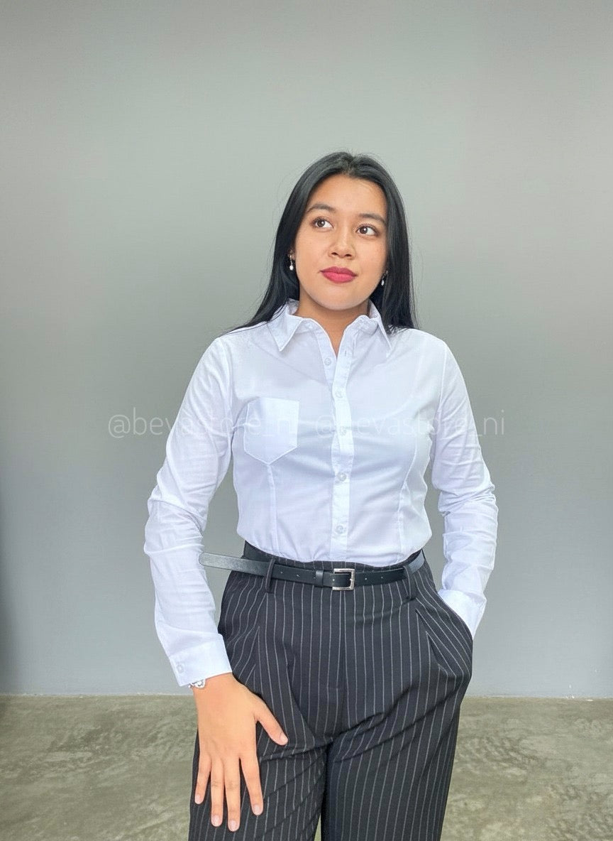Camisa de manga larga con botones