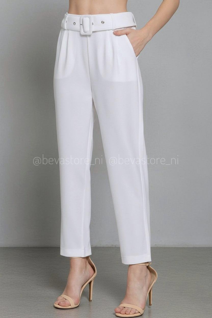 Pantalón de vestir con faja