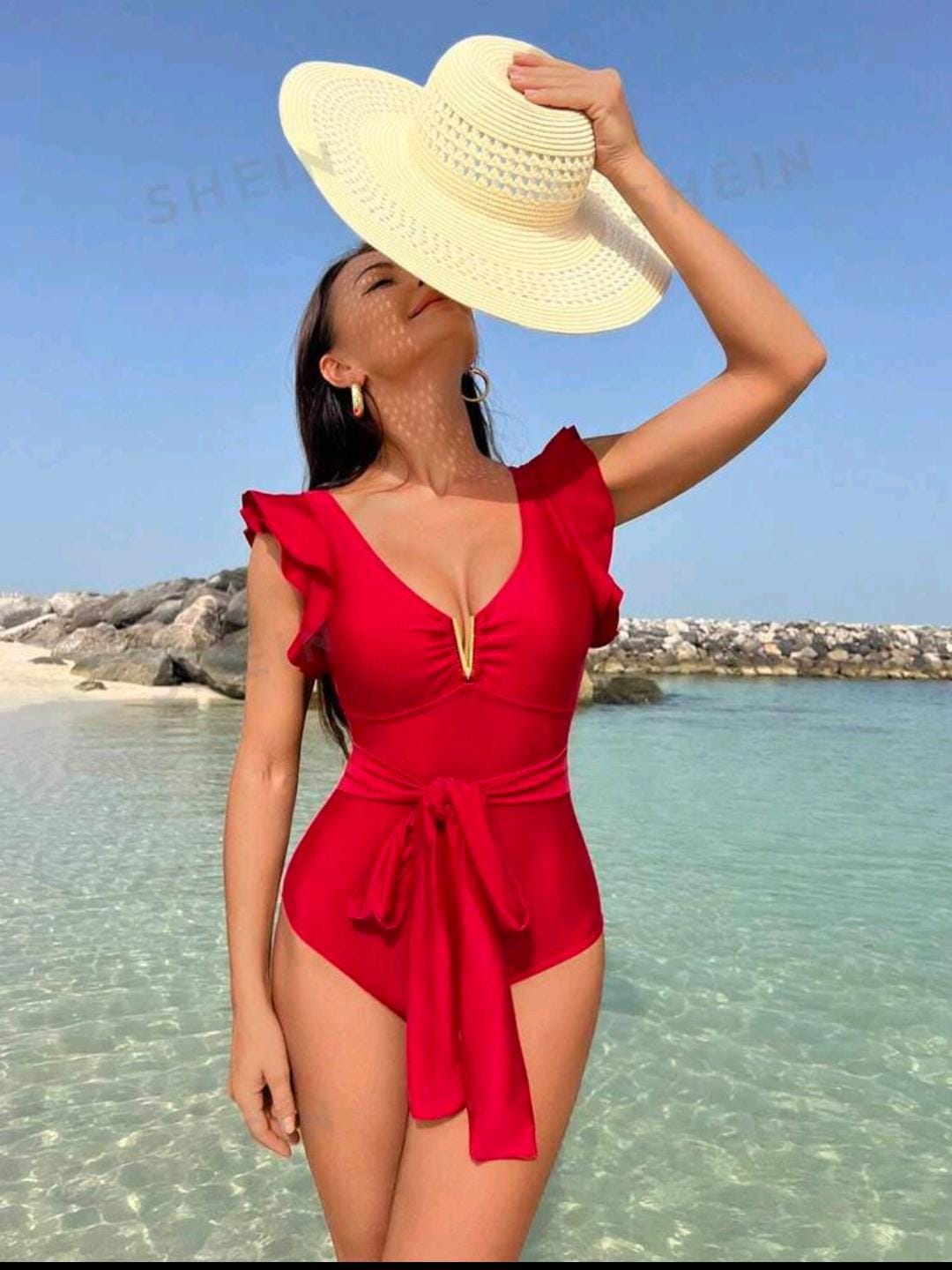 Traje de baño rojo