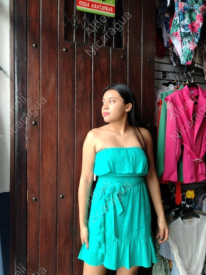 Vestido verde menta
