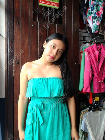 Vestido verde menta