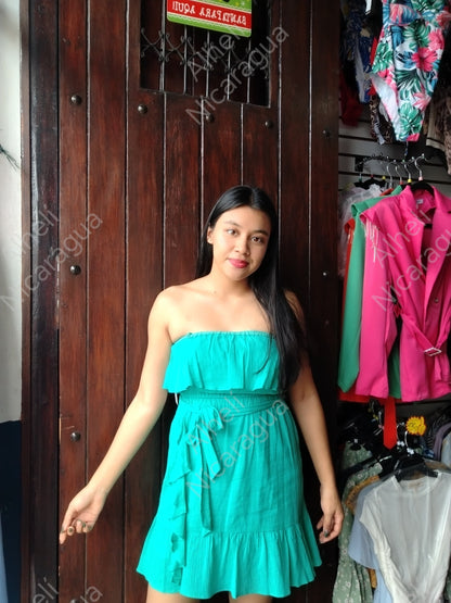 Vestido verde menta