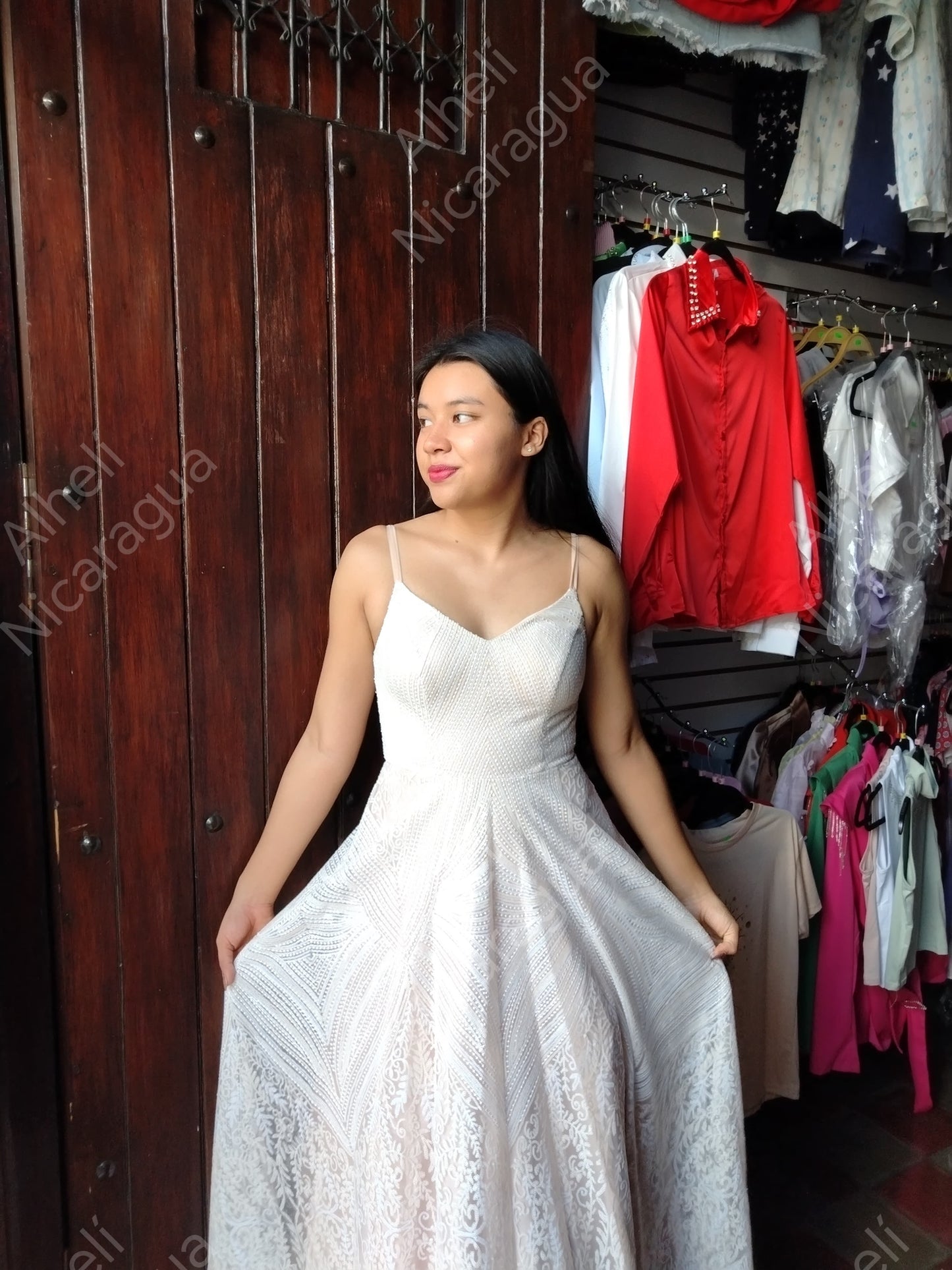 Vestido rosado pastel con perlitas SayYes