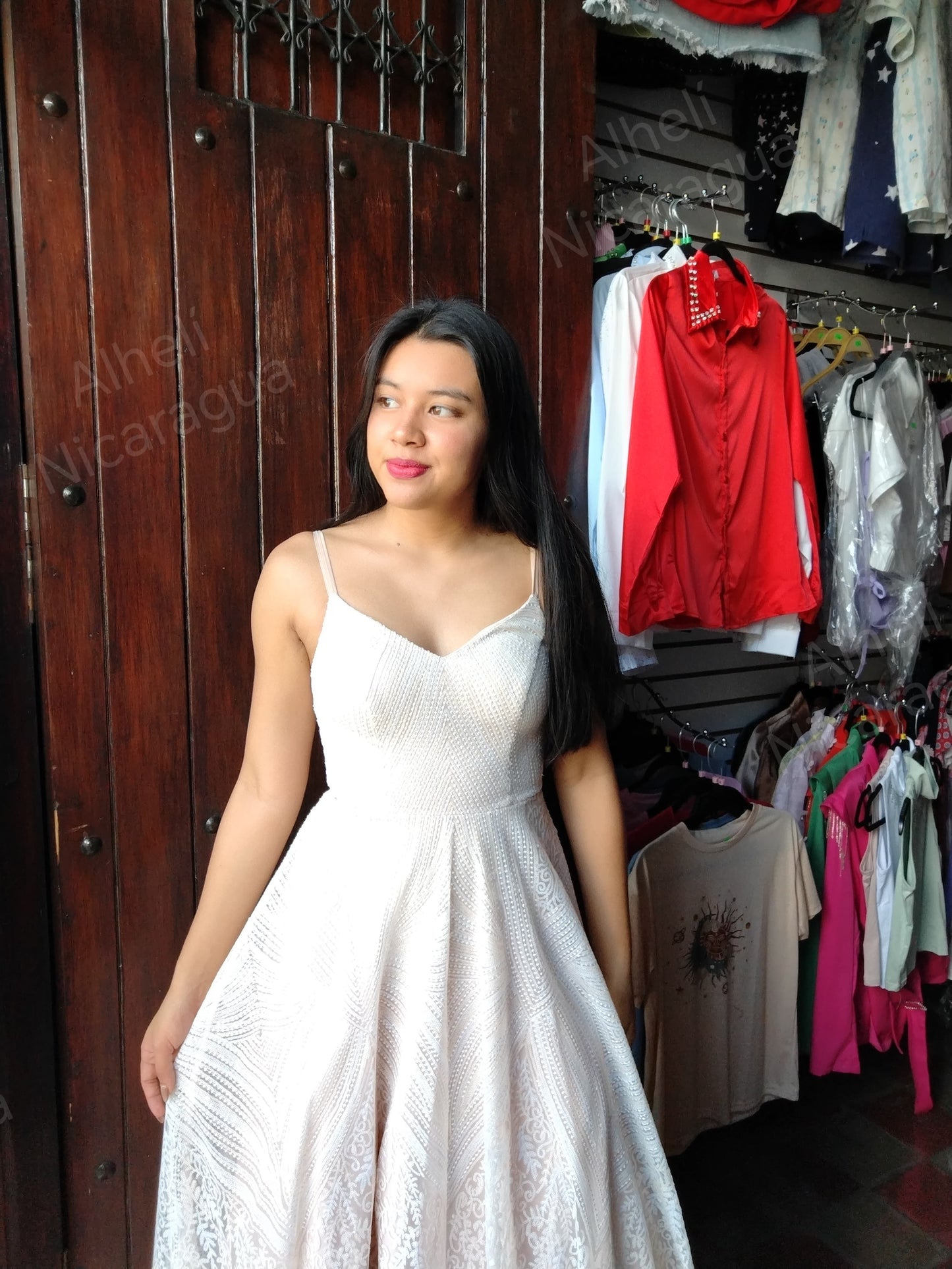 Vestido rosado pastel con perlitas SayYes