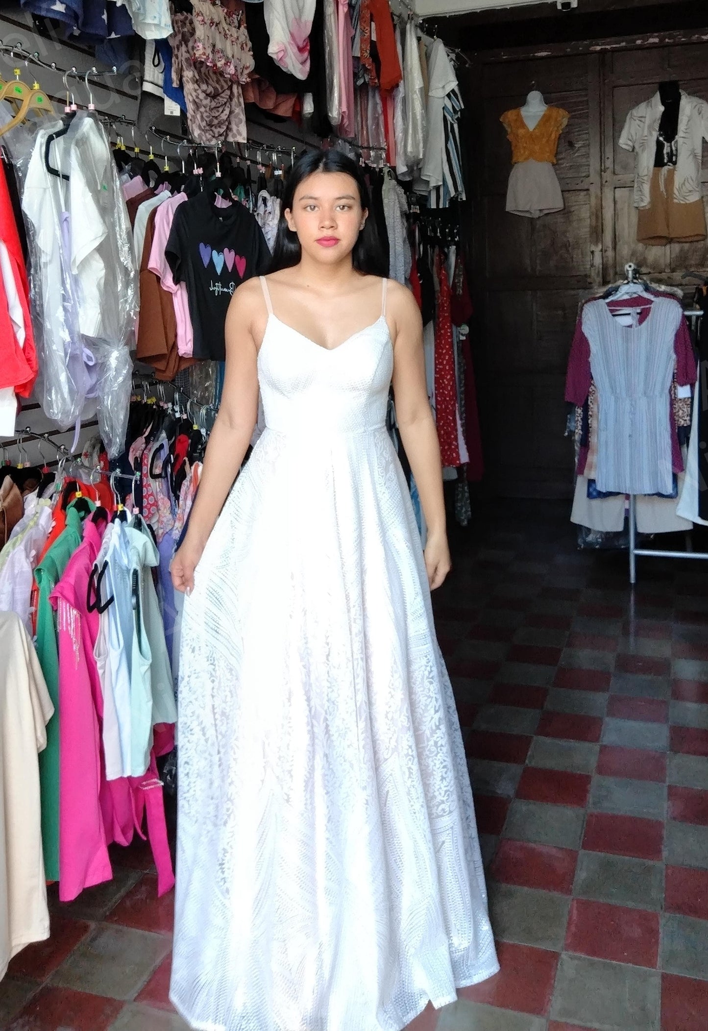 Vestido rosado pastel con perlitas SayYes