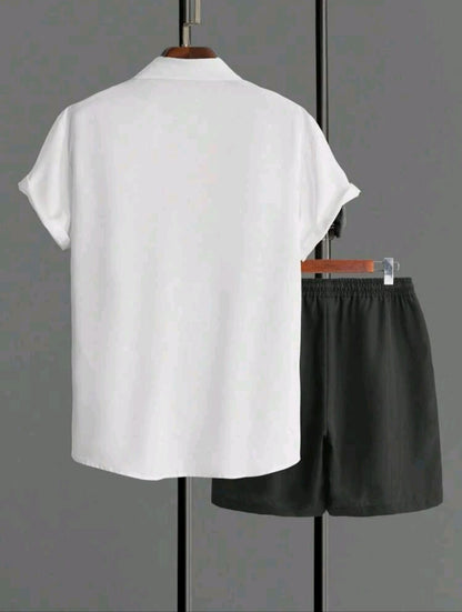 Conjunto de caballero blanco con negro