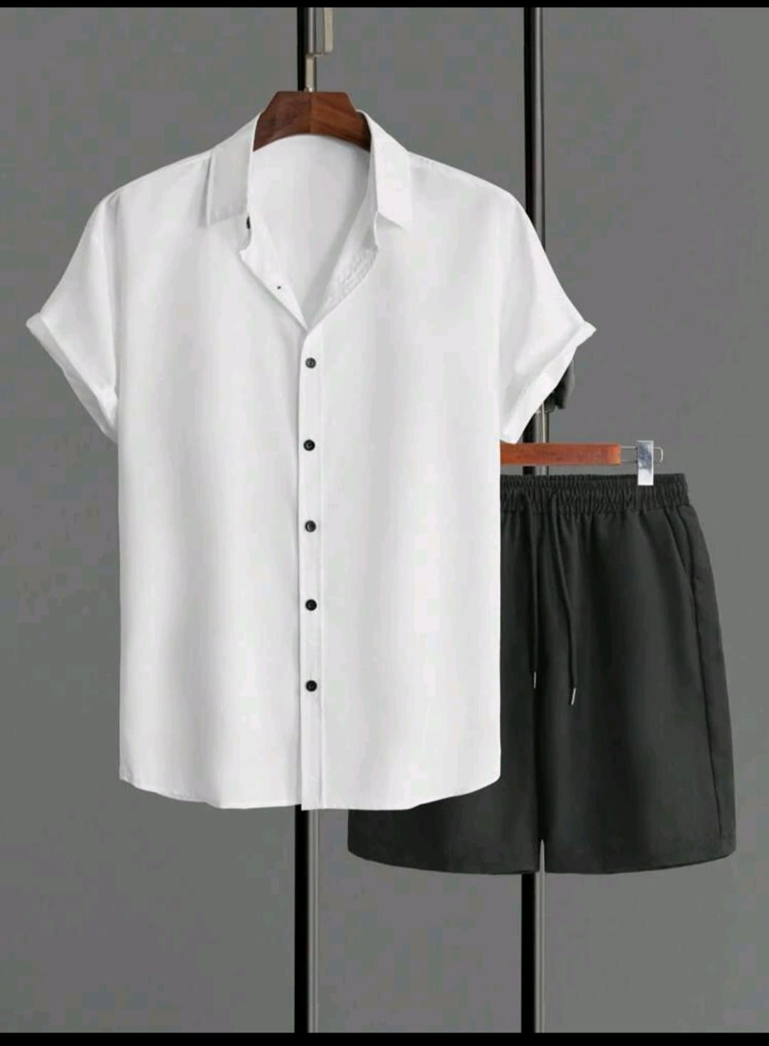 Conjunto de caballero blanco con negro