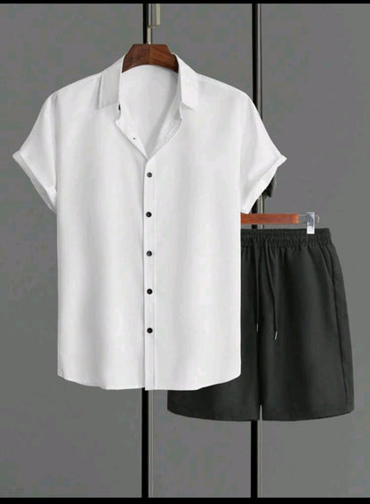 Conjunto de caballero blanco con negro