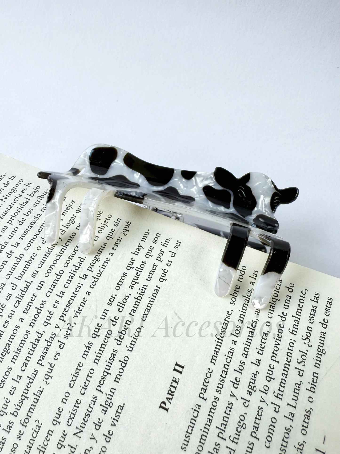 Pinza de cabello de vaca