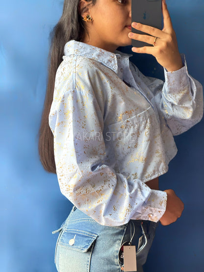 Blusa Manga larga con brillos