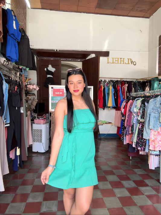 Vestido verde menta