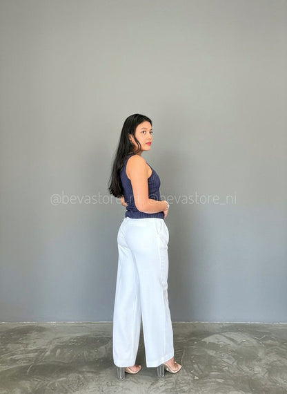 Pantalón blanco de vestir WIDE LEG