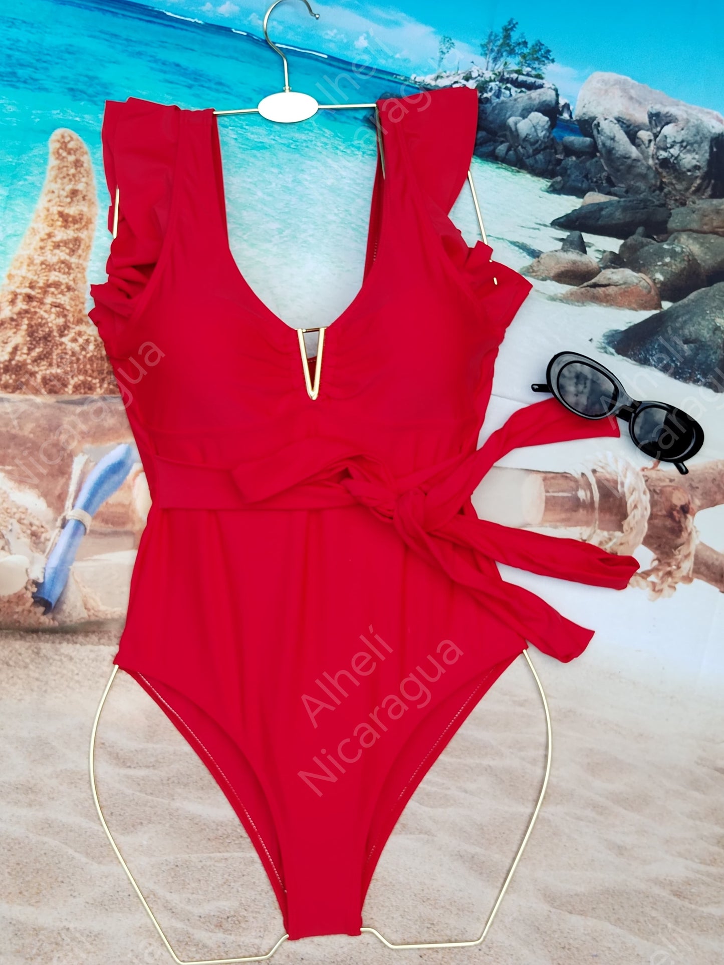 Traje de baño rojo