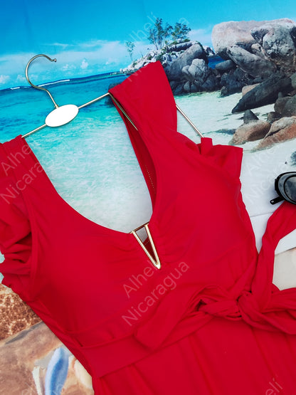 Traje de baño rojo