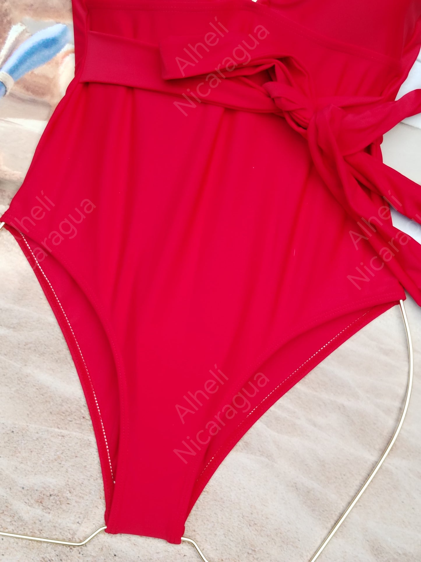 Traje de baño rojo