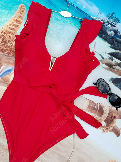 Traje de baño rojo