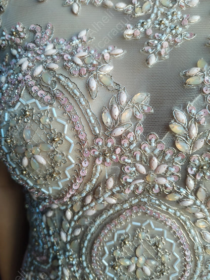 Vestido color Blush Rosa brillante Abby Paris