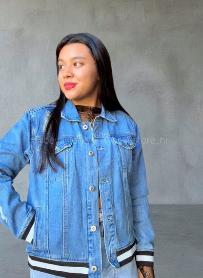 Chaqueta con rayas