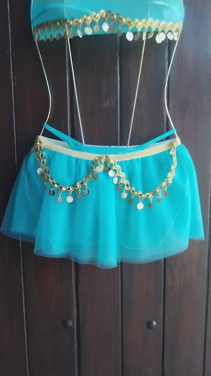 Lencería sexy celeste